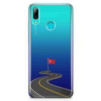 Huawei Y9 2019 Kılıf Türkiye Yolları Arka Kapak Koruma Desenli Full Koruyucu