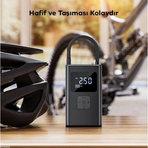 Zhltools ST-5522 Şarjlı lastik şişirme hava kompresör pompası 12V LED ışıklı