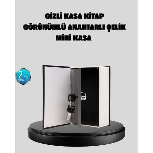 Anahtarlı Gizli Kitap Kasa – Metal İç Yapı, Kamuflajlı Sözlük Tasarım