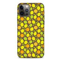 Frutix Turunç 01 Apple iPhone 12 Pro Kılıf Desenli Silikon