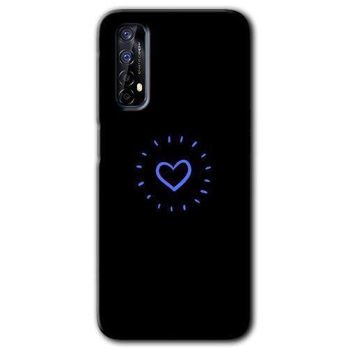 Realme 7 HD Baskılı Kılıf + 9D Tam Ekran Koruyucu - Heart Strokes