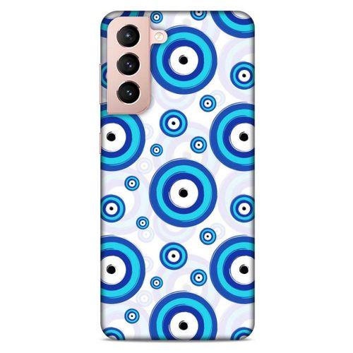 Lopard Samsung Galaxy S21 Uyumlu Kılıf Nazarium (36) Glitter Kılıf