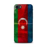 Apple Iphone 8 Uyumlu Kılıf Azarbaijan (43) Thin Fit Kılıf Bayrak Manzara