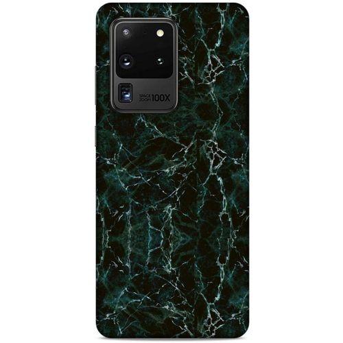 Mermer Desenli (27) Tema Tasarımlı Kılıf Zümrüt Yeşili Samsung Galaxy S20 Ultra Kılıf
