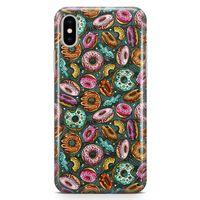 Apple iPhone XS Max Kılıf Donutlar Arka Kapak Koruma Desenli Full Koruyucu