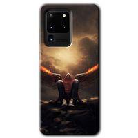 Samsung Galaxy S20 Ultra HD Baskılı Kılıf + 9D Tam Ekran Koruyucu - Wings of Power