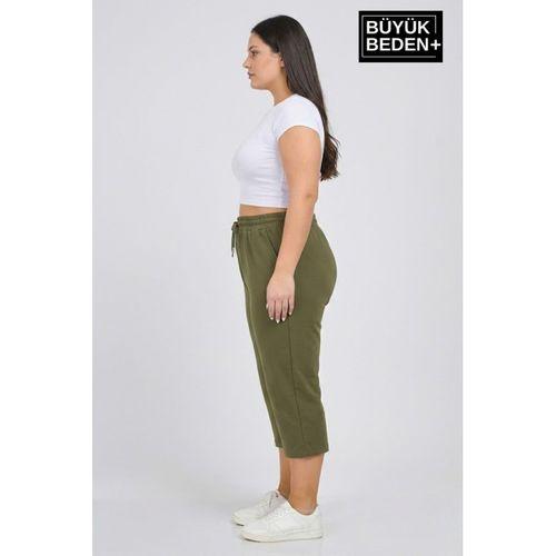 Kadın Büyük Beden Şort 3XL-6XL  Rahat Kesim Diz Altı Günlük Şort-SPR26BSRK591
