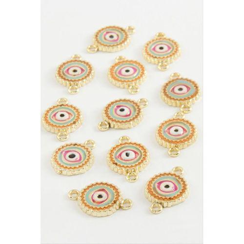 Göz Çift Kulplu Mineli Bileklik ve Kolye Ucu Aparatı 1 Adet