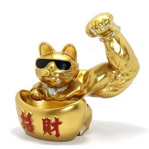 Polyester Şanslı Kedi Figürü Alk2277