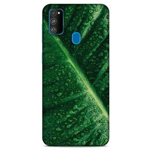 Lopard Samsung Galaxy M30s Uyumlu Kılıf Bahar (31) TPU Kılıf Nemli Yaprak