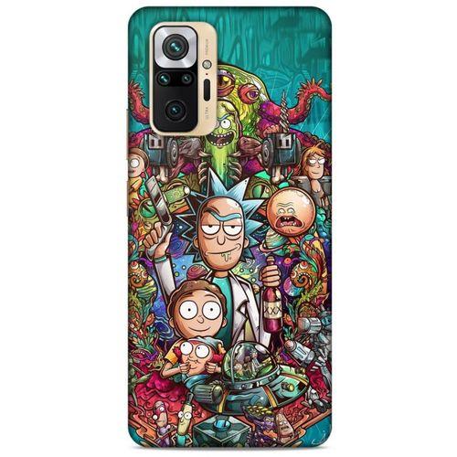 Xiaomi Redmi Note 10 Pro Uyumlu Kılıf Rick And Morty (32) Soft Silikon Kılıf Cronenberg Morty