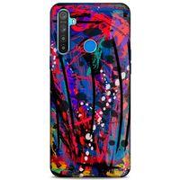 Lopard Oppo Realme 5i Uyumlu Kılıf Soyut Sanat (46) Desenli Core Armor Kılıf