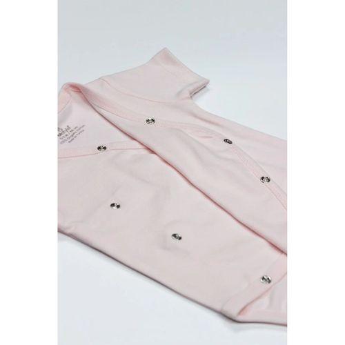 Organik Natural Basic Style Kruvaze Yarım Kol Body BS17101 Pembe