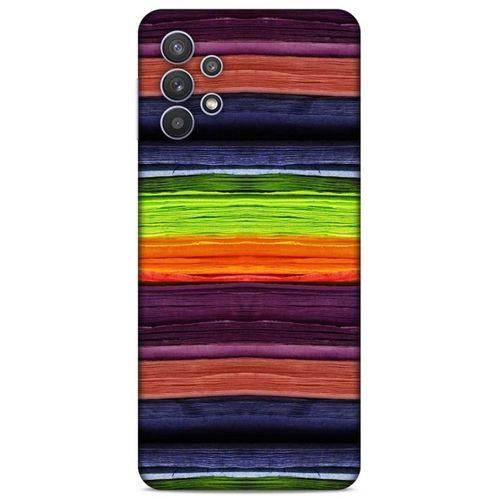 Lopard Samsung Galaxy A32 Uyumlu Kılıf Wood'X (27) Tasarımlı Kılıf Baskılı