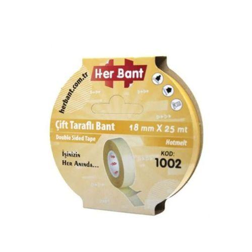 Her Bant Çift Taraflı Bant 18Mmx25Mt - 3 adet