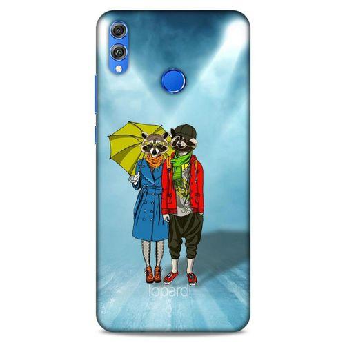 Huawei Honor 8x Kılıf FunnyMaX (47) Crystal Flex Kılıf Cam Göbeği