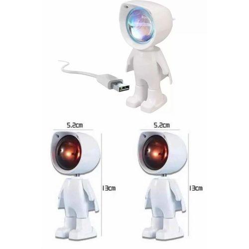 Astronot Işık Projektörü Gökkuşağı Projeksiyon Gece Lambası Hediyelik