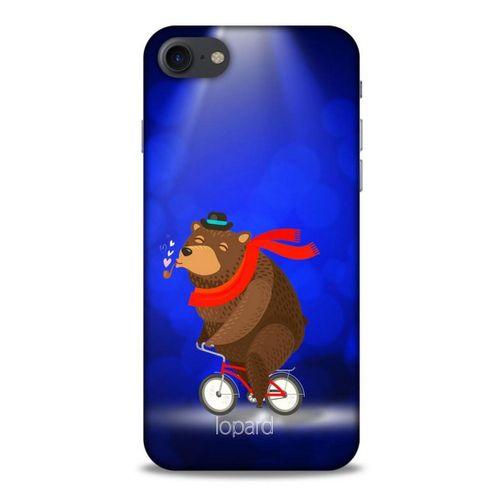Apple Iphone 8 Kılıf FunnyMaX (43) Thin Fit Kılıf Lacivert Ayılı