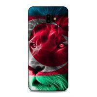 Samsung Galaxy J6 Plus Uyumlu Kılıf Azarbaijan (23) Ultra Koruma Kılıfı Aslan Bayrak