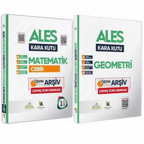 ALES Matematik TEK KİTAP ve Geometrinin Kara Kutusu Konu Ö D Çözümlü Çıkmış Soru Bankası Seti