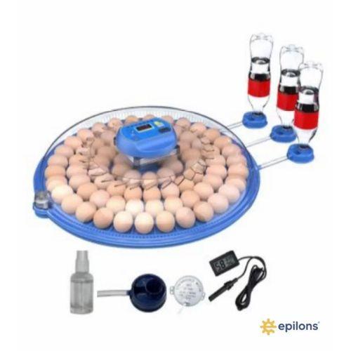 80 Tavuk 240 Kuş Yumurta Kapasiteli Çift Viyollü Kuluçka Makinesi - Kaz, Ördek, Tavuk, Bıldırcın İçin