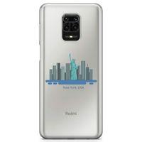 Xiaomi Redmi Note 9s Kılıf New York Amerika Arka Kapak Koruma Desenli Full Koruyucu