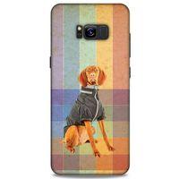 Samsung Galaxy S8 Plus Kılıf Köpek Kıyafetleri (36) Glitter Kılıf Alman Pointer