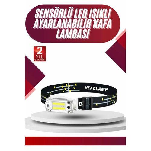 Yüksek Işıklı Şarjlı Ve Sensörlü Led Kafa Lambası Kamp Lambası