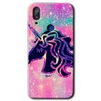 Vestel E5 Kılıf HD Desen Baskılı Arka Kapak - Unicorn Kristal + Kırılmaz Cam