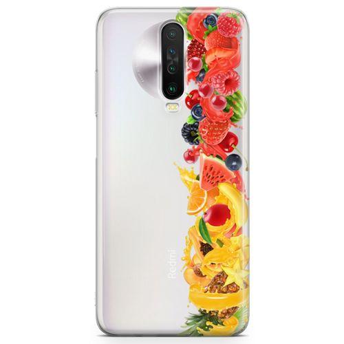 Xiaomi Redmi K30 Kılıf Ananas Nar Meyve Arka Kapak Koruma Desenli Full Koruyucu