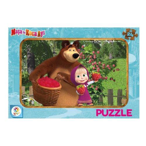 24 Parça Masha Koca Ayı Puzzle – Çocuklar İçin Eğitici Görsel Oyun