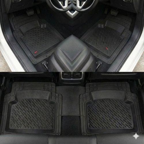 Safir Renault Uyumlu Koleos Havuzlu Universal Paspas Krom Siyah Parça