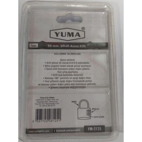 Şifreli Pirinç Asma Kilit 25 Mm