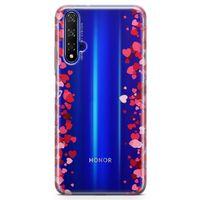 Honor View 20 Kılıf Minik Kalpler Arka Kapak Koruma Desenli Full Koruyucu