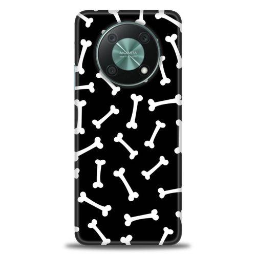 Huawei Nova Y90 Kılıf HD Baskılı Kılıf - Kemikler + Tam Ekran Koruyucu