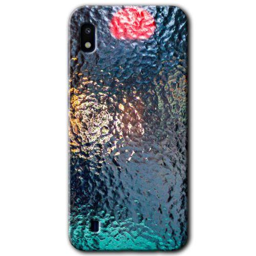 Galaxy A10 Kılıf HD Desen Baskılı Arka Kapak - Blur Cam + Kırılmaz Cam
