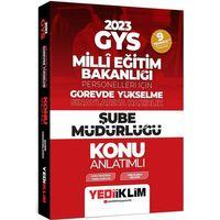 2023 GYS Millî Eğitim Bakanlığı Personelleri İçin Görevde Yükselme Sınavlarına Hazırlık Şube Müdürlüğü Konu Anlatımlı Yediiklim Yayınları