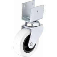 324 - 50x20 Mm Gri Kısa U Tablalı Teker 4 Adet