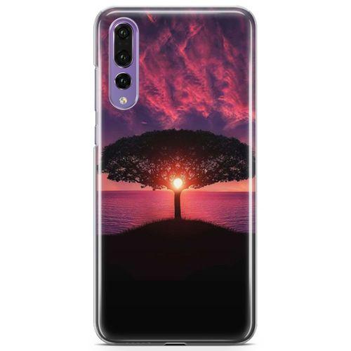Huawei P20 Pro Kılıf Güneşin Batışı Arka Kapak Koruma Desenli Full Koruyucu