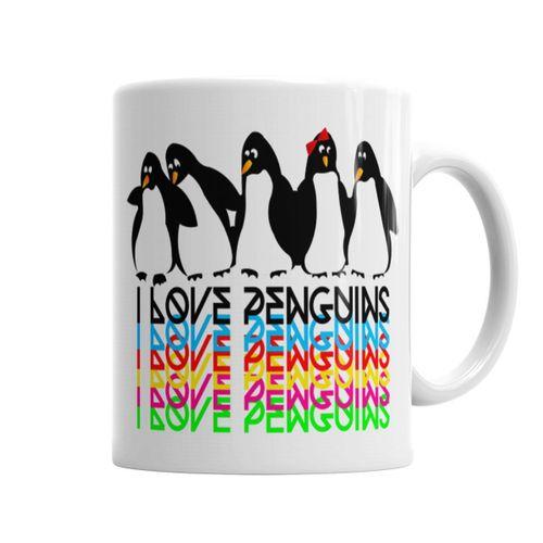 Penguins Pengüen Kupa Bardak Porselen
