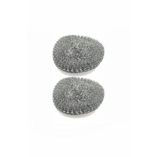 2 Adet Paslanmaz Çelik Tel Bulaşık Teli Poşetli 40 gr Büyük Boy