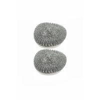 2 Adet Paslanmaz Çelik Tel Bulaşık Teli Poşetli 40 gr Büyük Boy