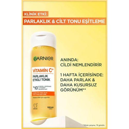Vitamin C Parlaklık Etkili Canlandırıcı Tonik Gliserin, Niasinamid, Salisilik Asit 120 ML