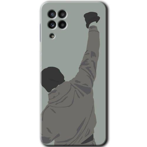 MRCİLETİSİM Samsung Galaxy A22 Kılıf Baskılı Kapak - Artwork Wide + 5D Tam Kaplayan Cam