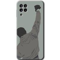 MRCİLETİSİM Samsung Galaxy A22 Kılıf Baskılı Kapak - Artwork Wide + 5D Tam Kaplayan Cam