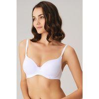 Beyaz Balenli Desteksiz Dolgusuz Askıları Çıkabilen Günlük Klasik T-shirt Sütyeni