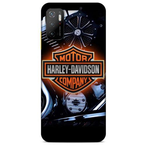 Xiaomi Poco M3 Pro Uyumlu Kılıf Motorsiklet (13) Silikon Kap Harley Davidson