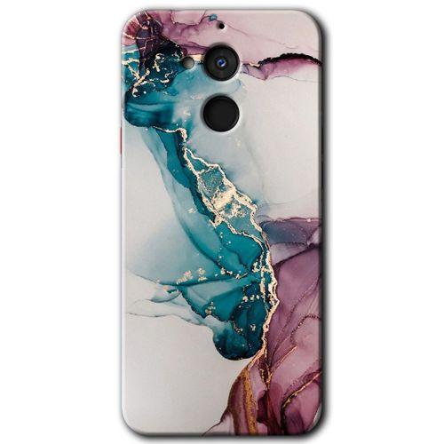 General Mobile GM 8 HD Baskılı Kılıf + 9D Tam Ekran Koruyucu - Liquid Mermer