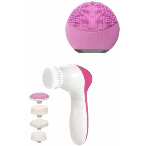 İkili Cilt Bakım Seti 5 Başlıklı Yüz Temizleme Ve Masaj Aleti Canlandırıcı Ve Onarıcı