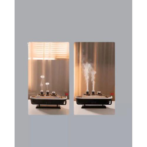 Dekoratif Gemi Modeli 7 Renk Işıklı Hava Nemlendirici Ve Oda Kokusu Difüzörü